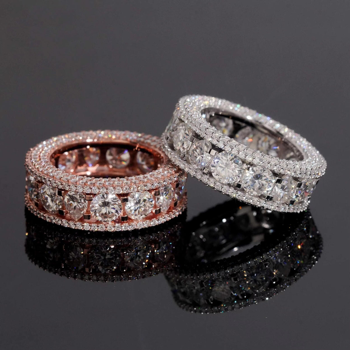 Round & Pear Cut Eternity Ring