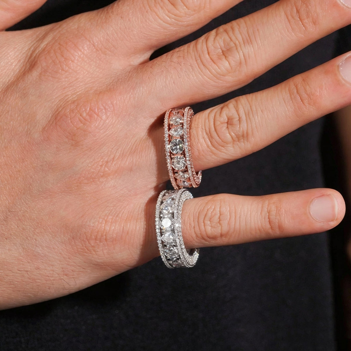 Round & Pear Cut Eternity Ring