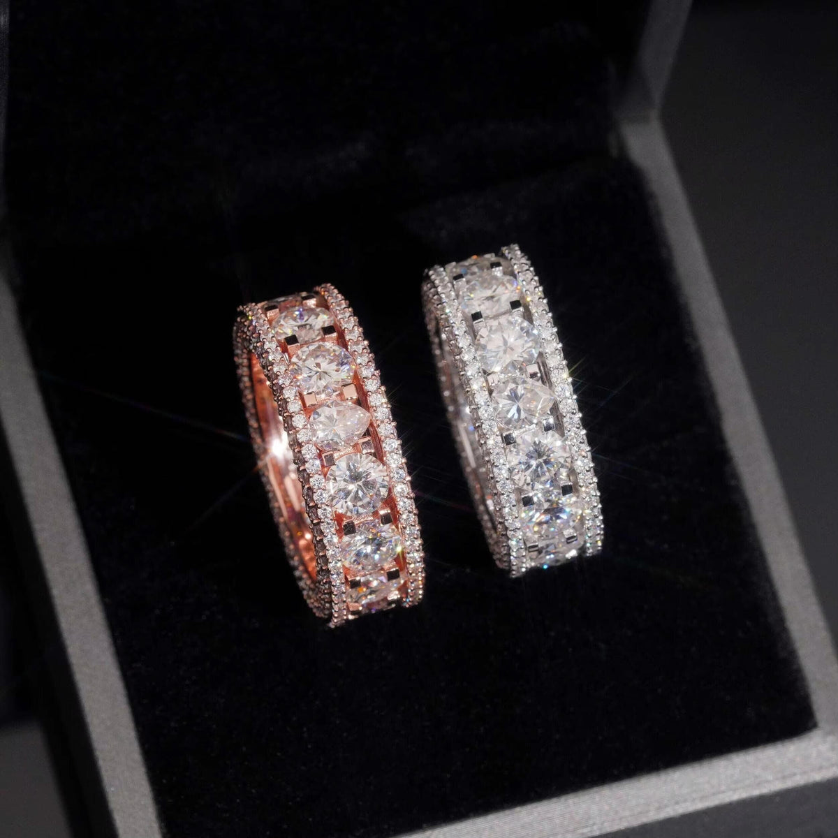 Round & Pear Cut Eternity Ring