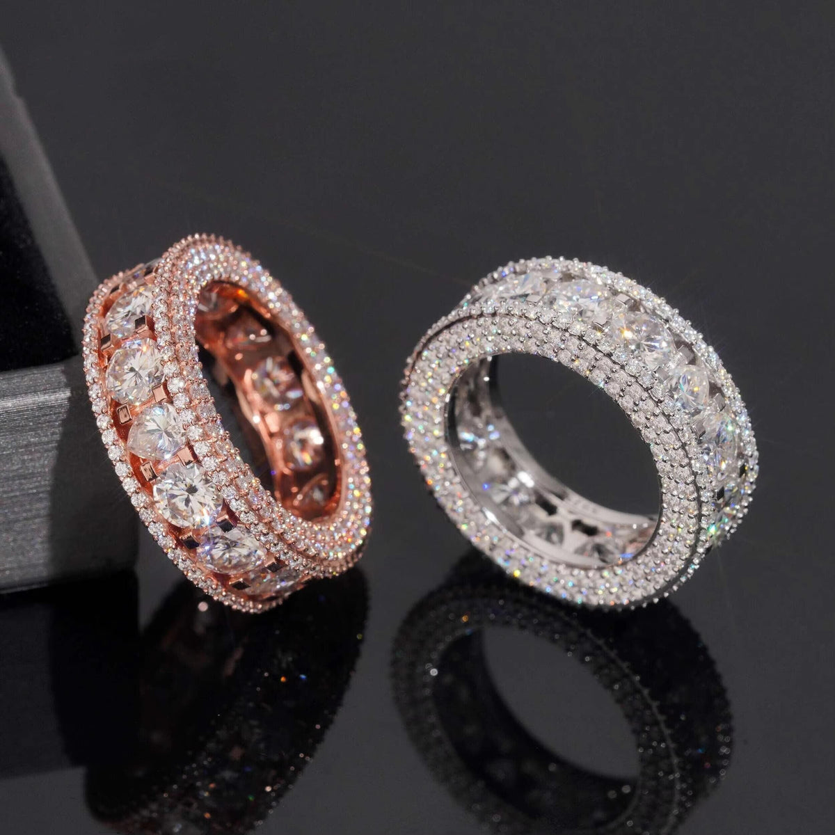Round & Pear Cut Eternity Ring